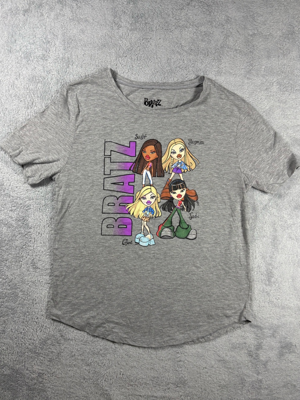 BRATZ Y2K grey short‎ sleeve shirt